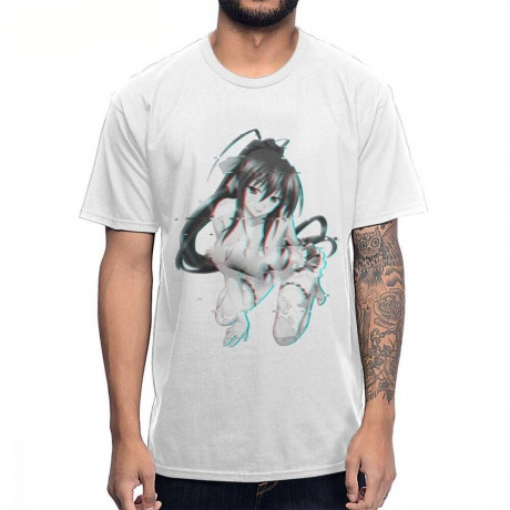 Ahegao T Shirt Sexy Kawaii Anime Waifu Material Hentai T Shirt Custom High School Dxd 100 Cotton Fashion Tee Animeware Merch Online