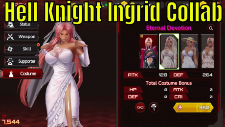 Action Taimanin Hell Knight Ingrid Collab Gameplay Dark Skinned Waifu Youtube