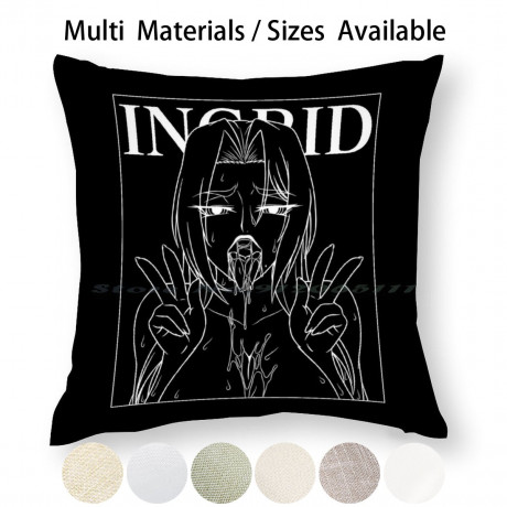 Ingrid The Hell Knight B W Pillow Case Throw Pillow Cover Cotton Linen Flax Taimain Asagi Hell Knight Ingrid Taimanin Lewd Nsfw Aliexpress Home Garden